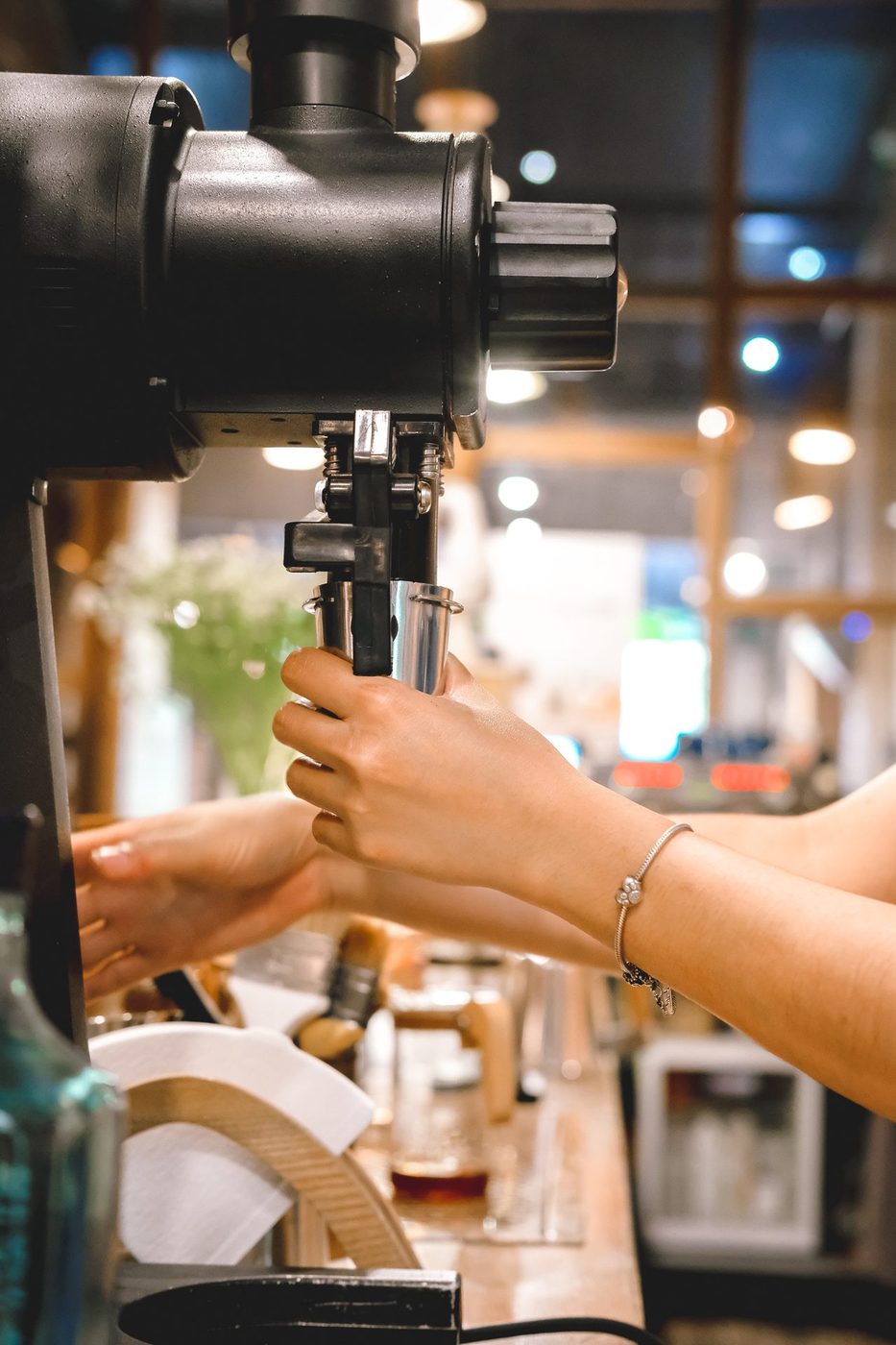 New year; barista action, seasonal fruity drinks, event notices