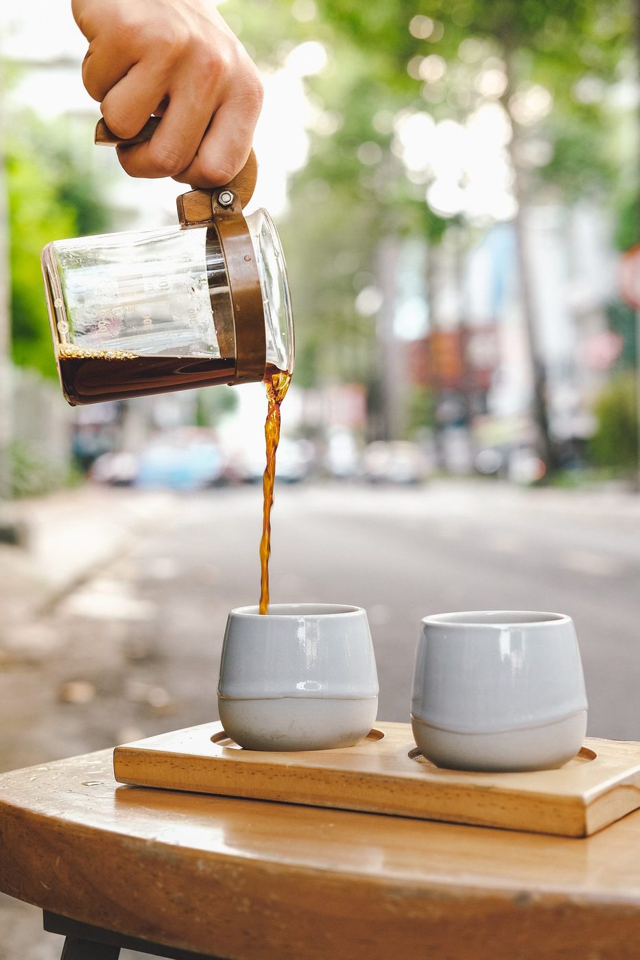 New year; barista action, seasonal fruity drinks, event notices