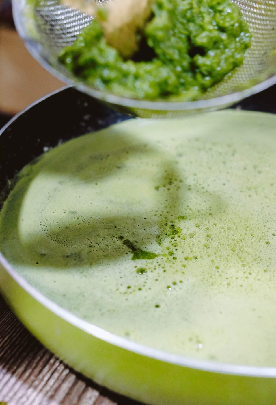 Ingredient-forward; matcha & pandan prep, affogato, latte art