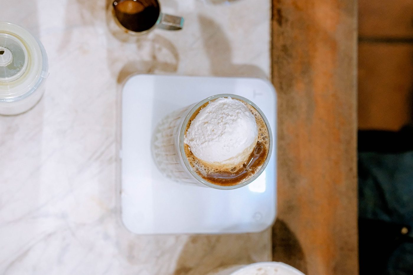 Ingredient-forward; matcha & pandan prep, affogato, latte art