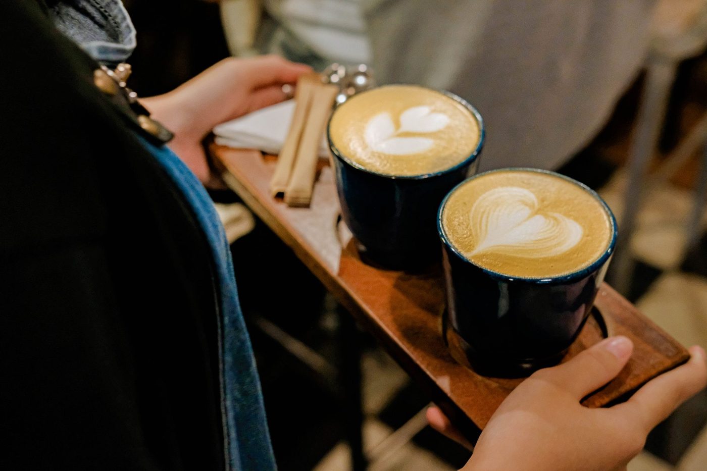 Ingredient-forward; matcha & pandan prep, affogato, latte art
