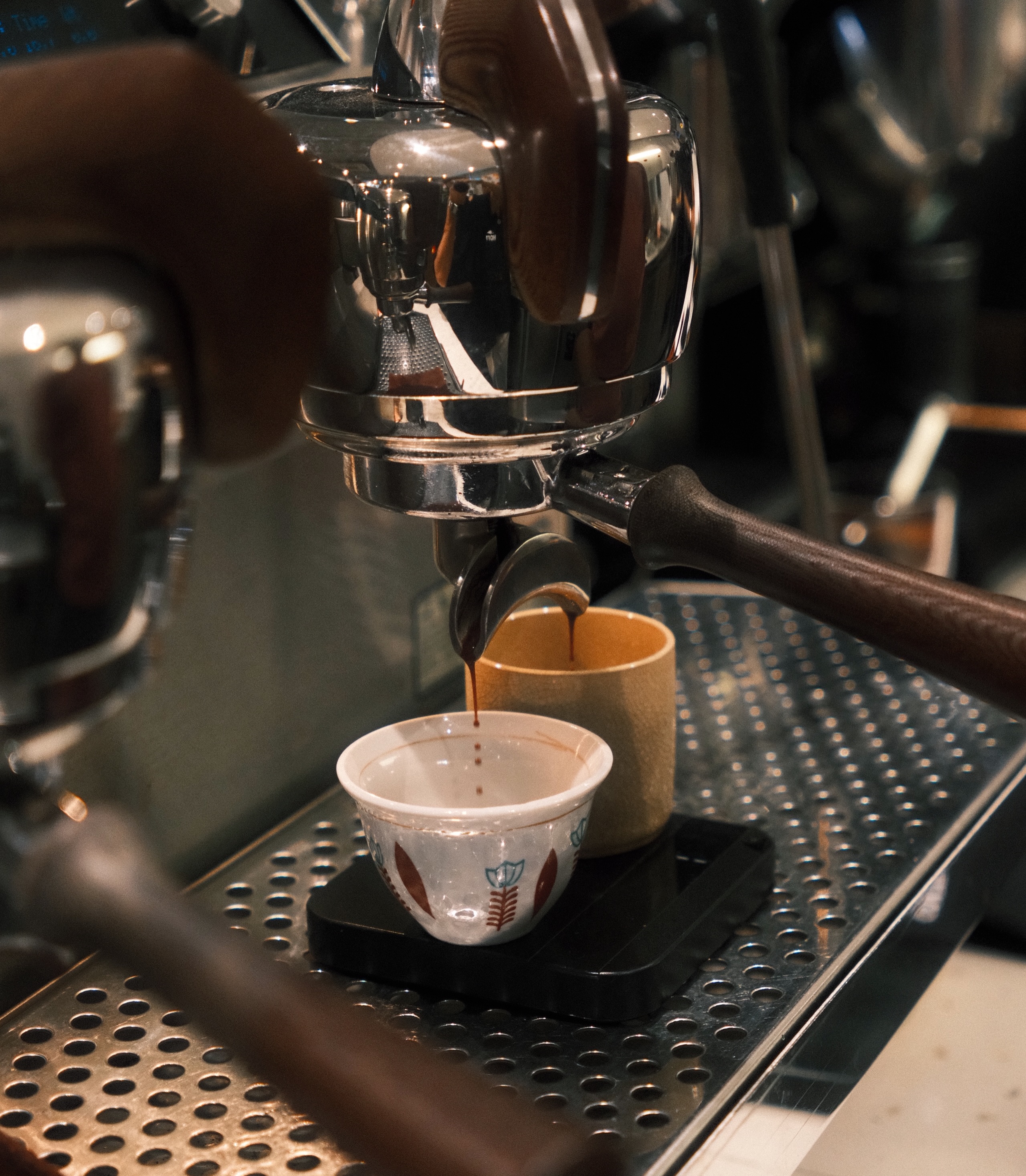 An espresso shot close-up