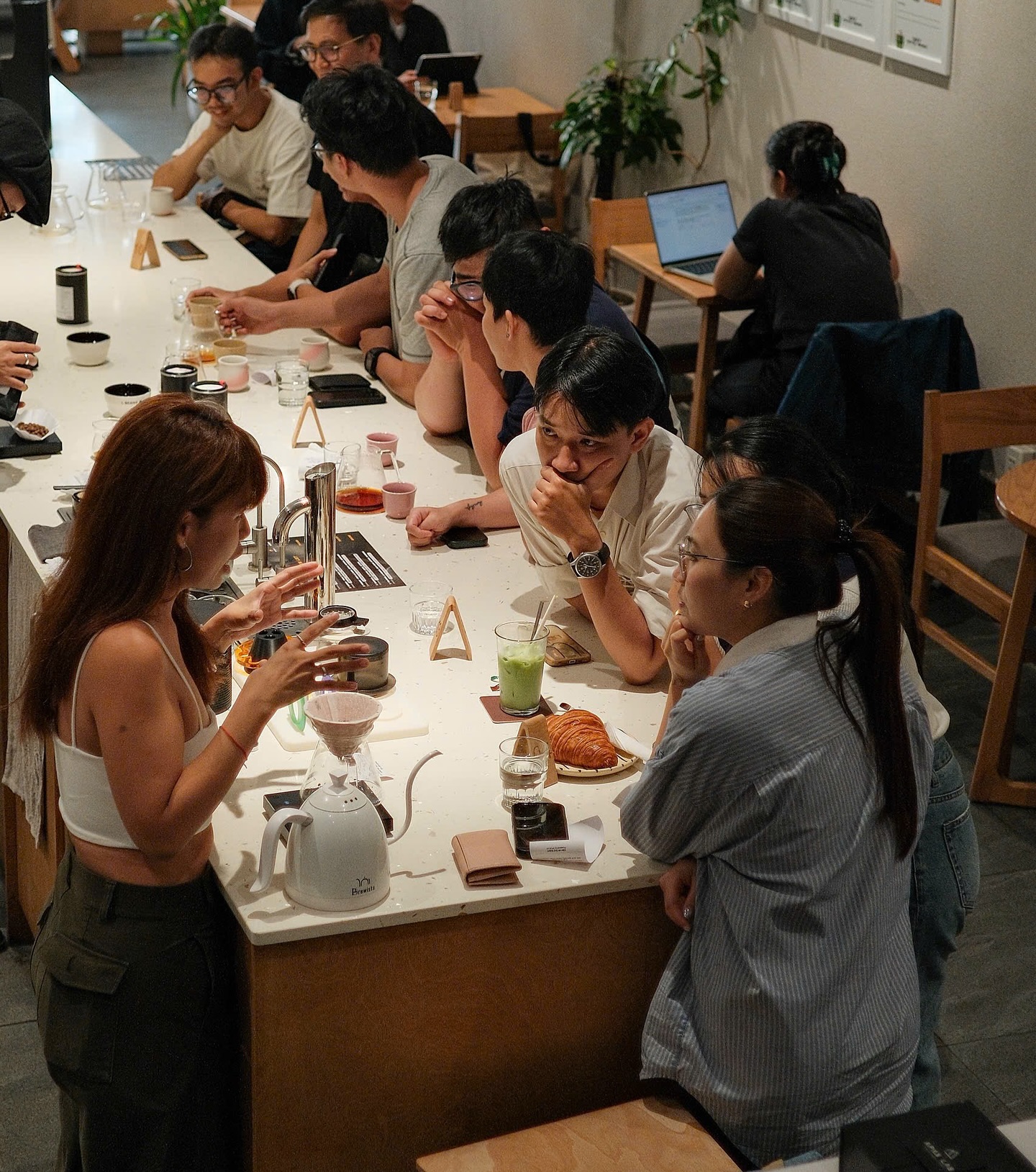 The warm interior at Hoff