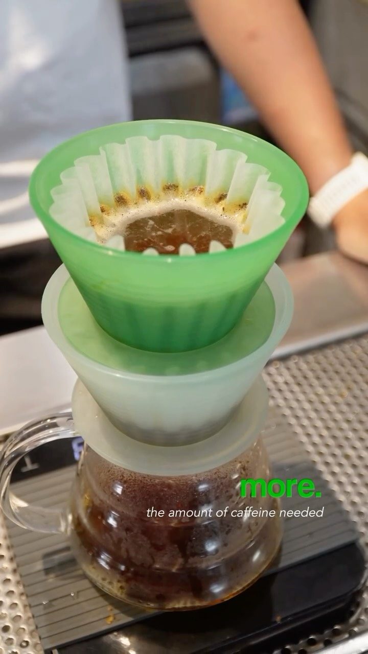 Close-up of a pour-over dripper