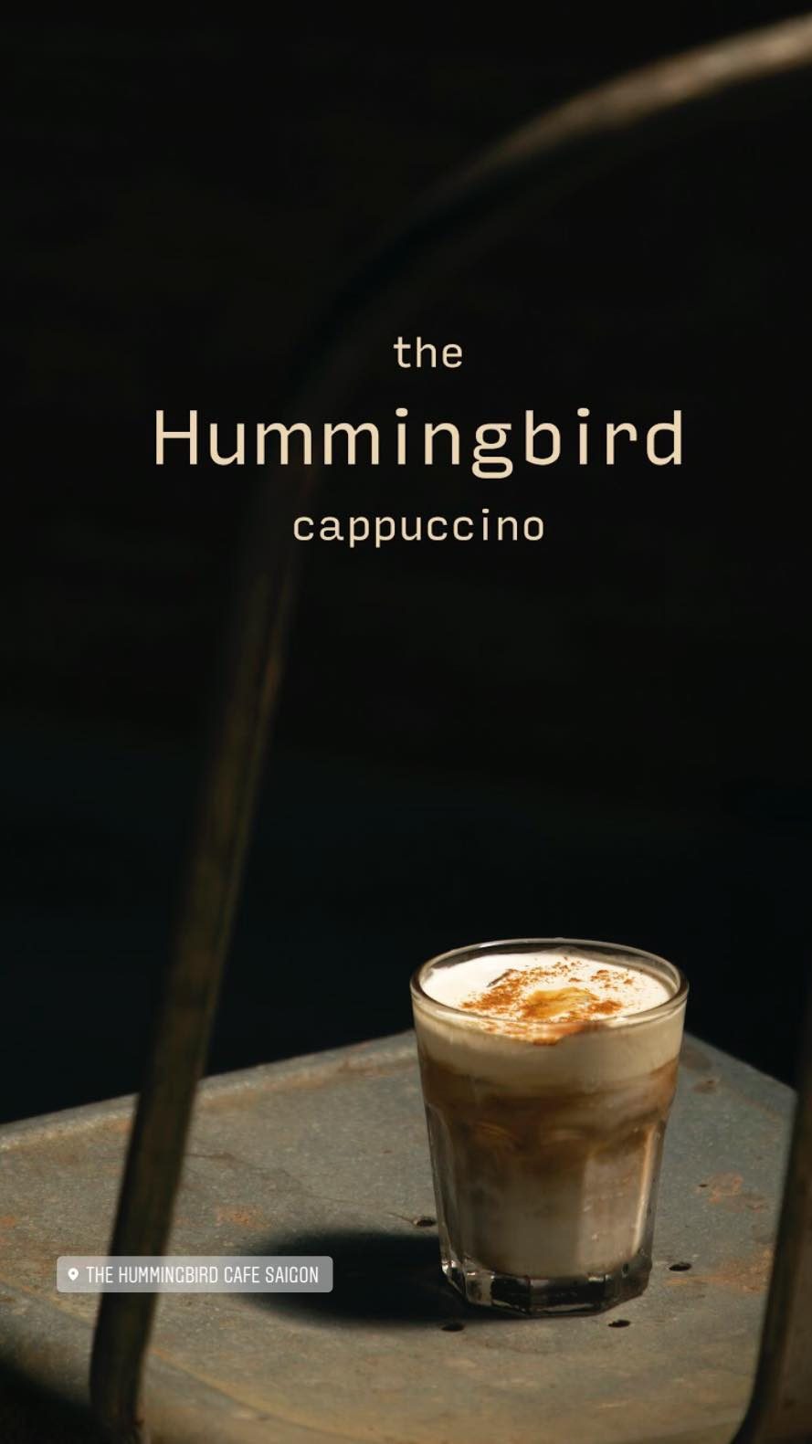 “the Hummingbird cappuccino” signature card