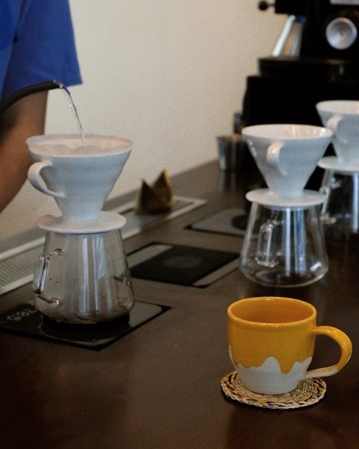 Hand pour-over, one cup at a time