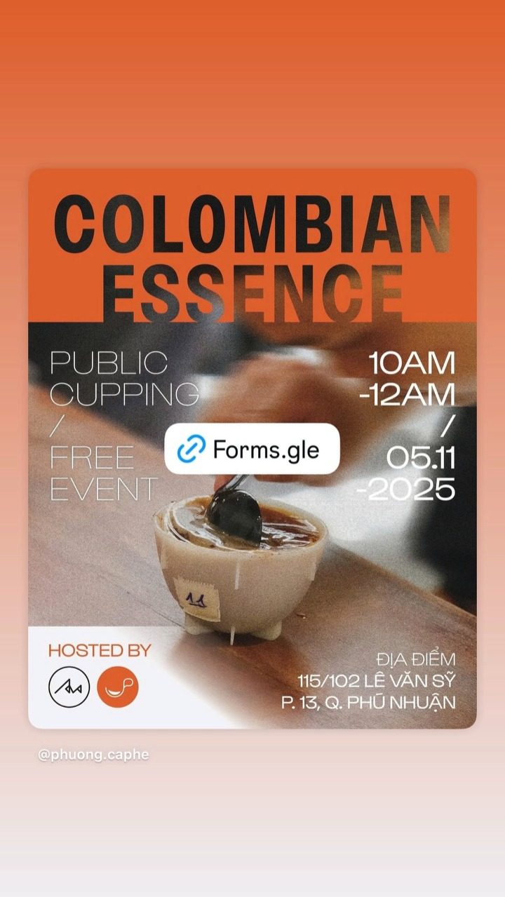 Colombian Essence cupping poster