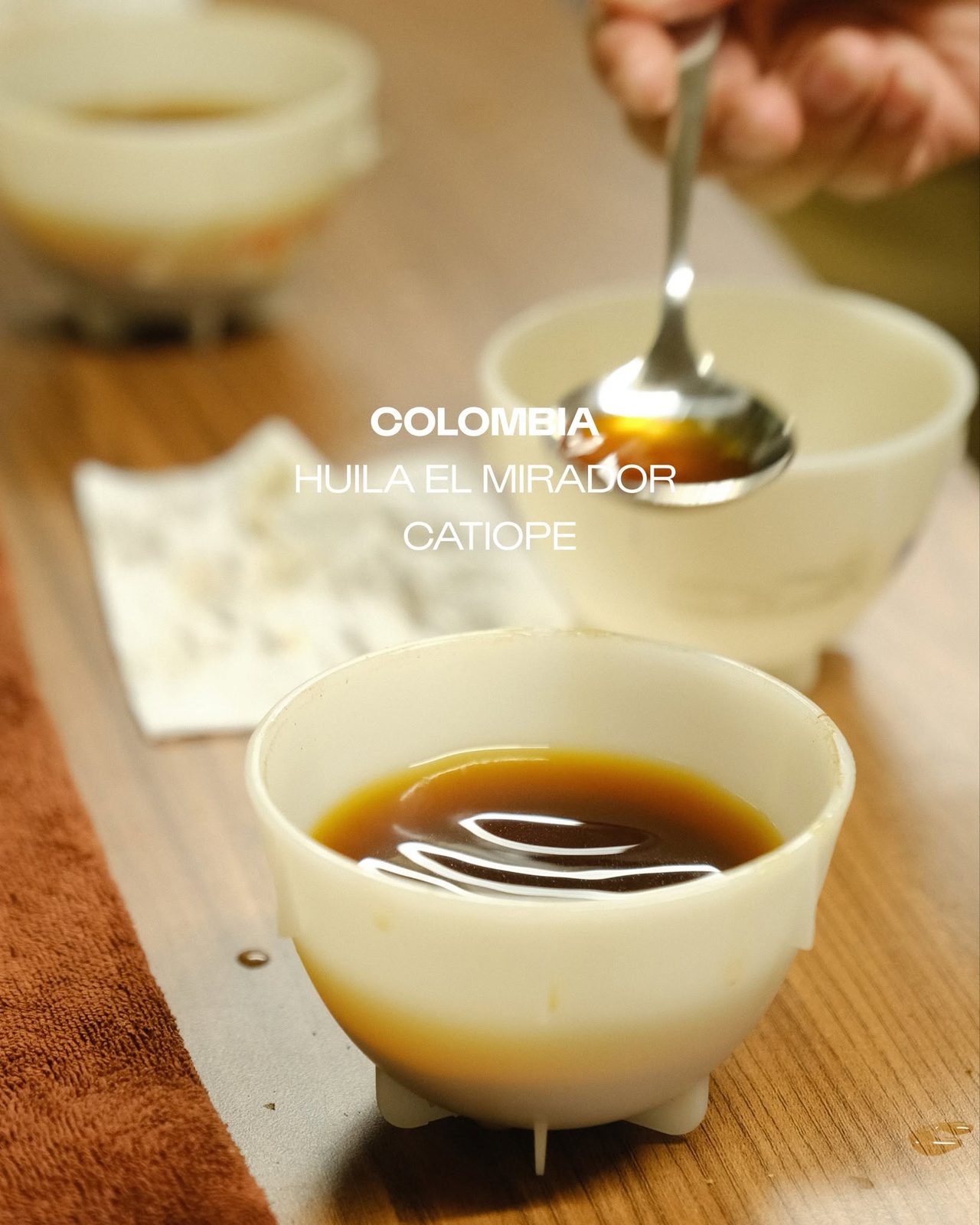 Cupping bowl and spoon