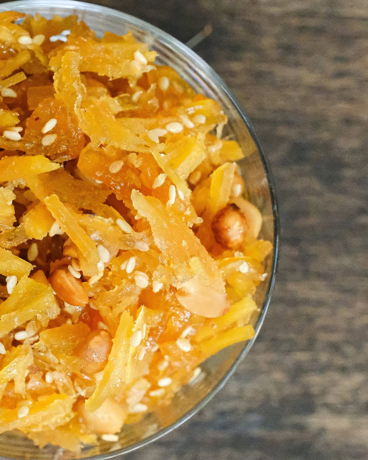 Dessert / candied fruit close-up