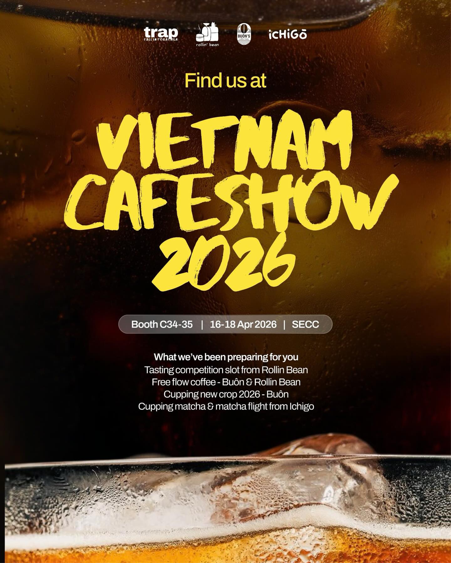 Cafe Show booth, pouring for guests